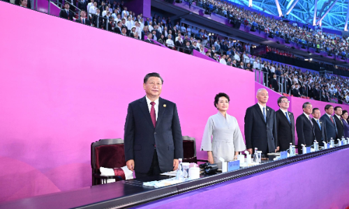 第十九届亚洲运动会在杭州隆重开幕