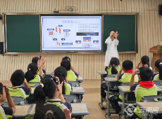 公益活动走进育红小学 筑牢学生视力健康防护墙