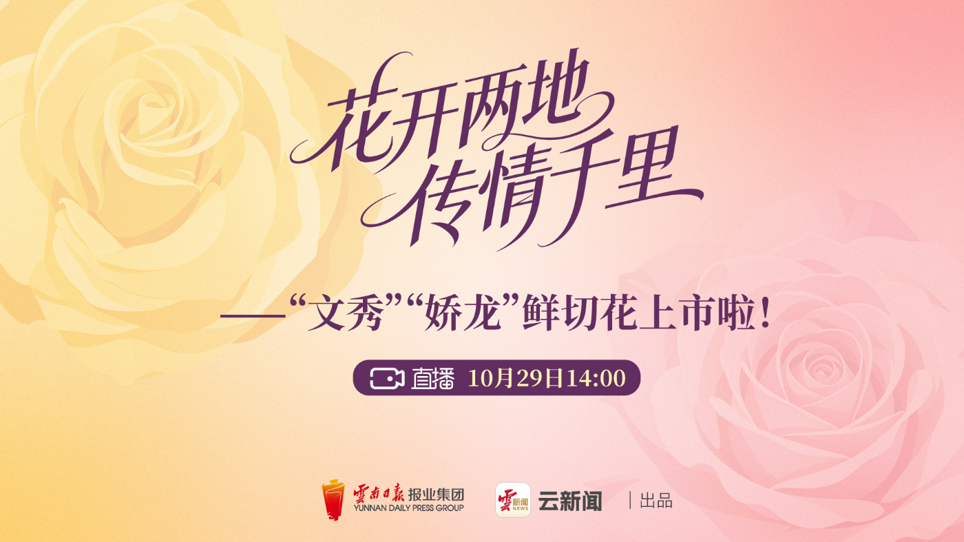 今日14:00！一起见证“文秀”“娇龙”鲜切花正式上市